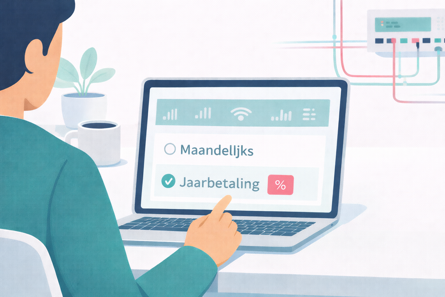 Jaarbetaling in Mijn Glasnet